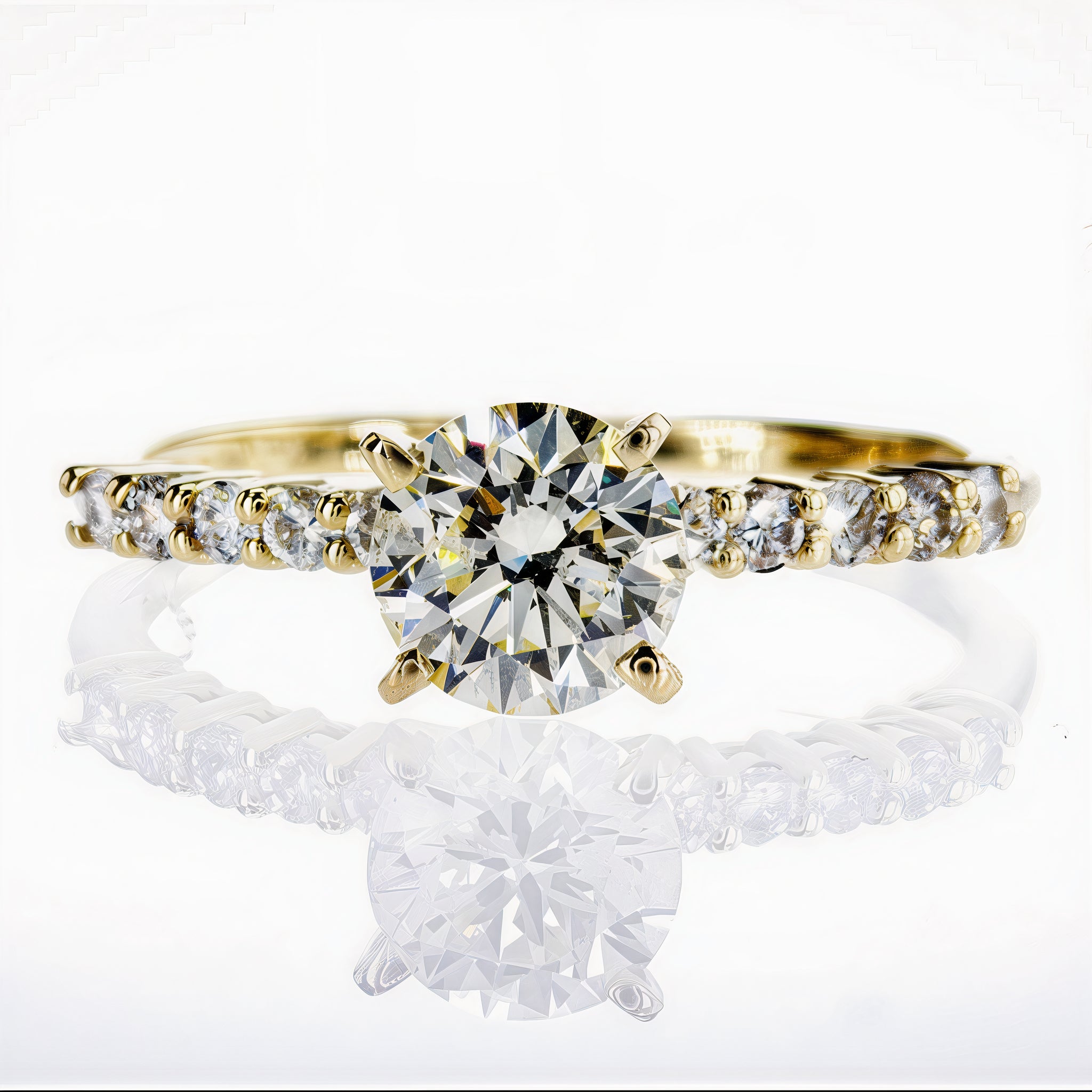 Zeitlose Strahlkraft – 14K Gelbgold-Ring mit 1,32 ct Diamanten