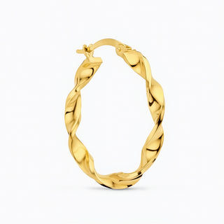 Twist de Luxe – Creolen aus 585er Gold