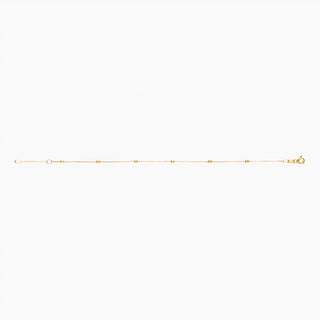 Feines 585er Gelbgold-Armband mit Kugel-Details