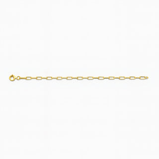 Gliederarmband im Paperclip-Design in 14 K Gelbgold