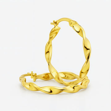 Twist de Luxe – Creolen aus 585er Gold