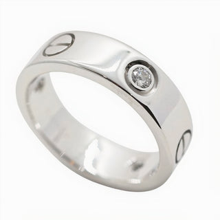 Cartier LOVE Ring – 18K Weißgold mit drei Diamanten (0,22 ct)