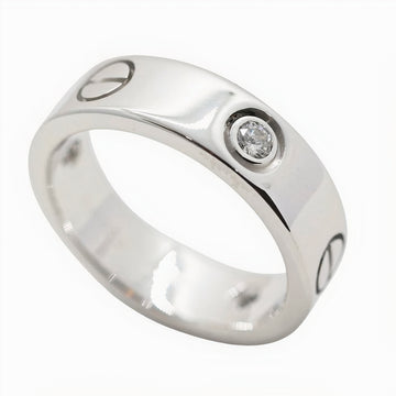 Cartier LOVE Ring – 18K Weißgold mit drei Diamanten (0,22 ct)