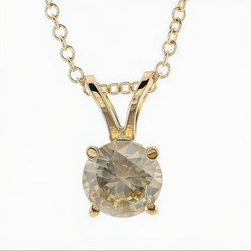 Zeitlose Eleganz – Halskette aus 14K Gelbgold mit 0,50 ct Brillant