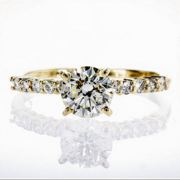 Zeitlose Strahlkraft – 14K Gelbgold-Ring mit 1,32 ct Diamanten