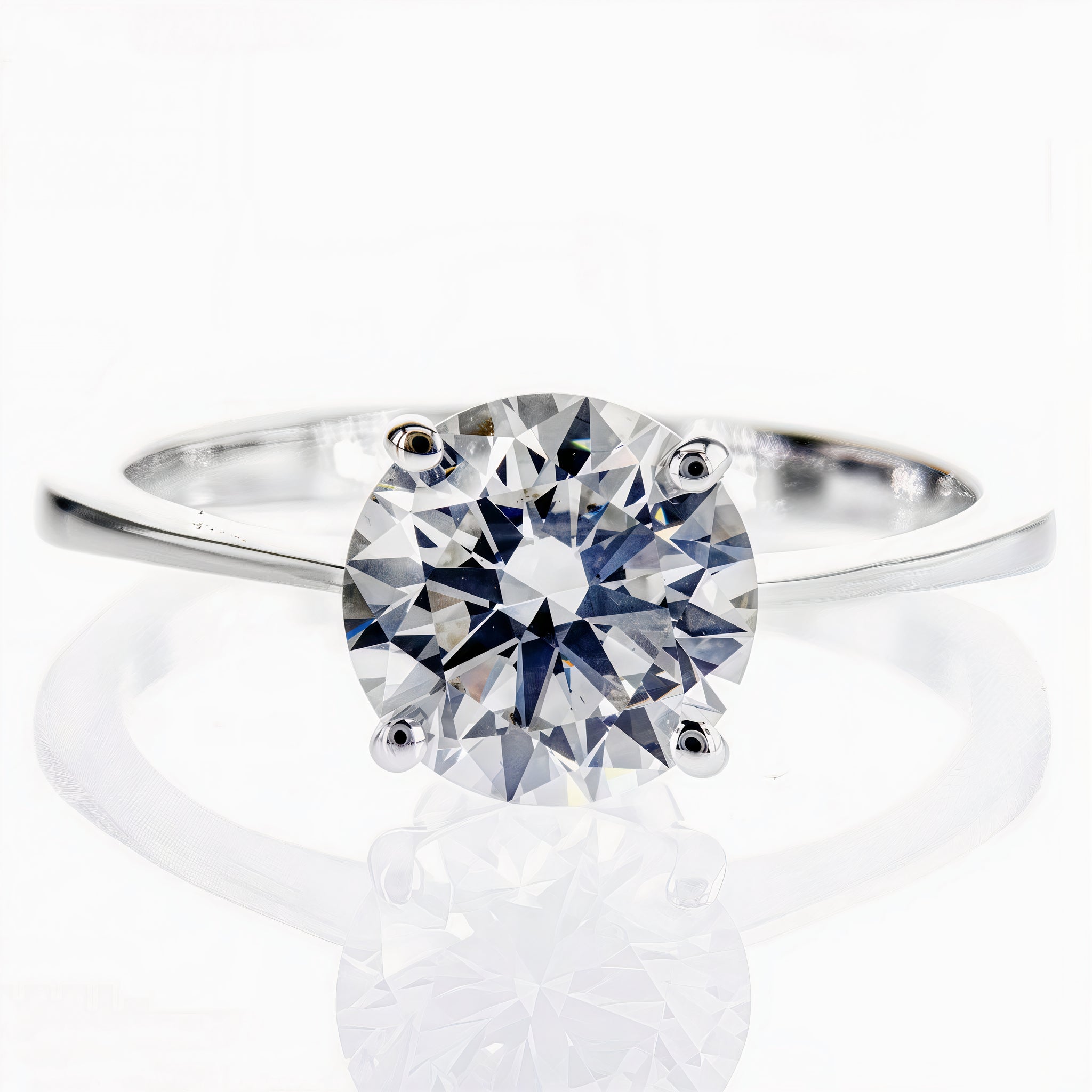 Weißgold Ring – Pure Klarheit, individuell gestaltbar